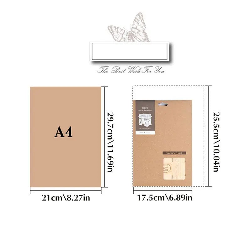 Träpussel Olika modeller 3D